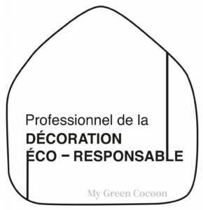 Logo de dame jeanne décoration d'intérieur qui est est une professionnelle de la décoration éco responsable